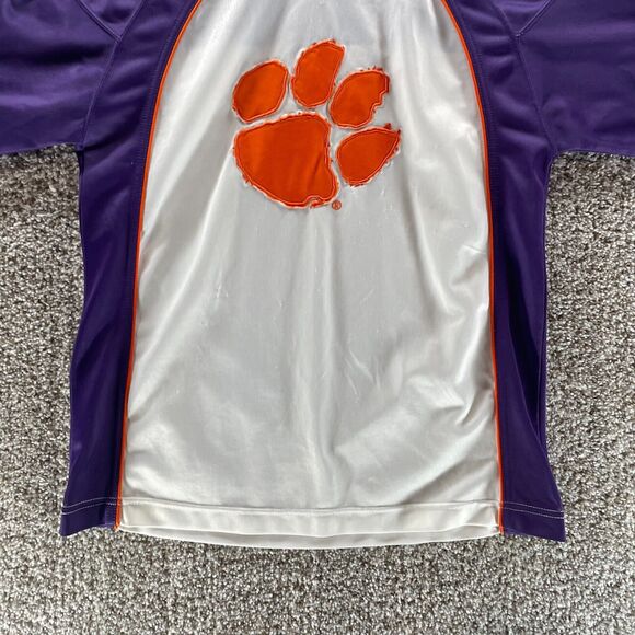 Vintage 90s Clemson Tigers Jersey Youth Extra Large Starter Embroidered Y2K Boys - Picture 6 of 15